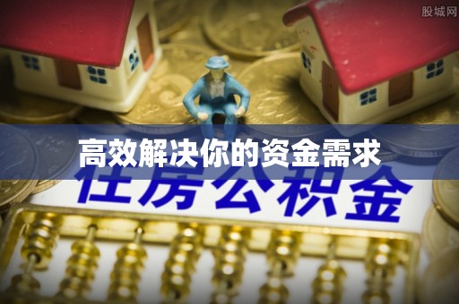 高坪高效解决你的资金需求